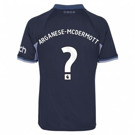Kandiny Kinder Pele Arganese-Mcdermott #0 Dunkelblau Auswärtstrikot Trikot 2023/24 T-Shirt