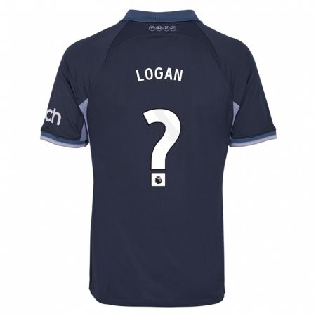 Kandiny Kinder Calum Logan #0 Dunkelblau Auswärtstrikot Trikot 2023/24 T-Shirt