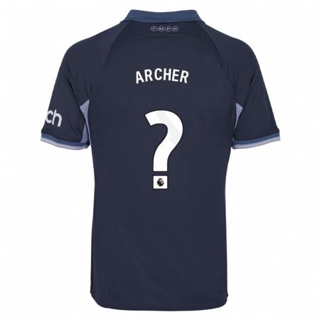 Kandiny Kinder Samual Archer #0 Dunkelblau Auswärtstrikot Trikot 2023/24 T-Shirt
