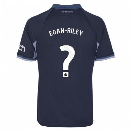 Kandiny Kinder Roman Egan-Riley #0 Dunkelblau Auswärtstrikot Trikot 2023/24 T-Shirt