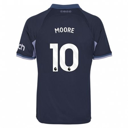 Kandiny Kinder Mikey Moore #10 Dunkelblau Auswärtstrikot Trikot 2023/24 T-Shirt