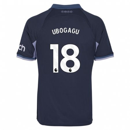Kandiny Kinder Chioma Ubogagu #18 Dunkelblau Auswärtstrikot Trikot 2023/24 T-Shirt