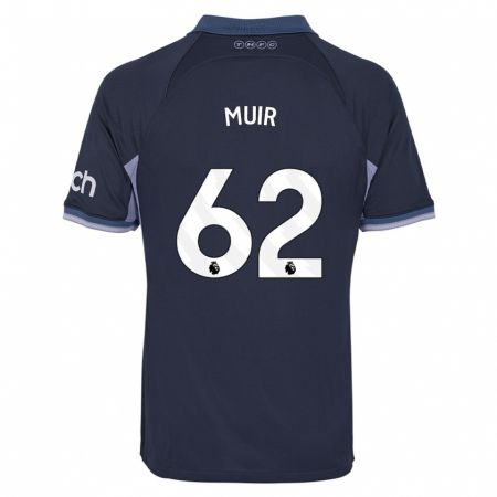 Kandiny Kinder Marqes Muir #62 Dunkelblau Auswärtstrikot Trikot 2023/24 T-Shirt