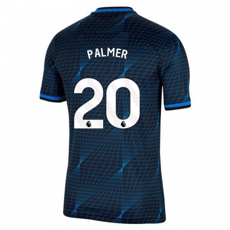 Kandiny Kinder Cole Palmer #20 Dunkelblau Auswärtstrikot Trikot 2023/24 T-Shirt