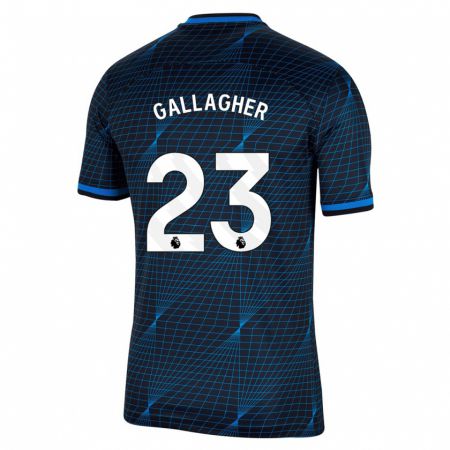 Kandiny Kinder Conor Gallagher #23 Dunkelblau Auswärtstrikot Trikot 2023/24 T-Shirt