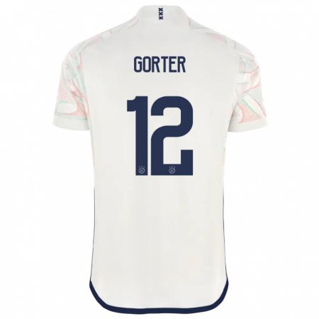 Kandiny Kinder Jay Gorter #12 Weiß Auswärtstrikot Trikot 2023/24 T-Shirt