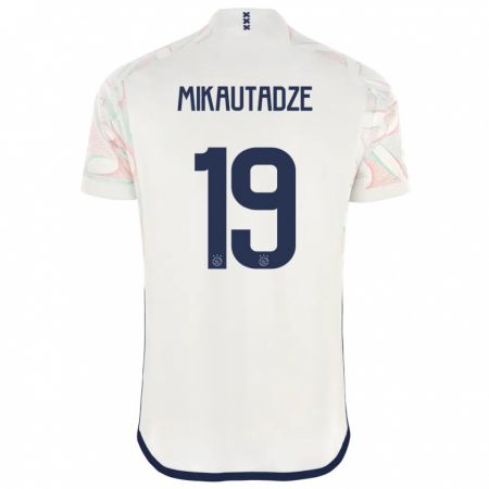 Kandiny Kinder Georges Mikautadze #19 Weiß Auswärtstrikot Trikot 2023/24 T-Shirt