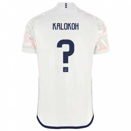 Kandiny Kinder David Kalokoh #0 Weiß Auswärtstrikot Trikot 2023/24 T-Shirt