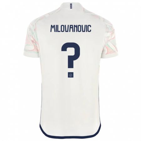 Kandiny Kinder Mateja Milovanovic #0 Weiß Auswärtstrikot Trikot 2023/24 T-Shirt