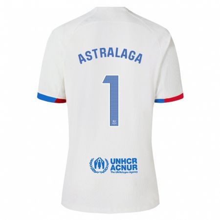 Kandiny Kinder Ander Astralaga #1 Weiß Auswärtstrikot Trikot 2023/24 T-Shirt