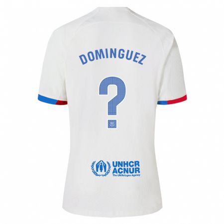 Kandiny Kinder Sergi Domínguez #0 Weiß Auswärtstrikot Trikot 2023/24 T-Shirt