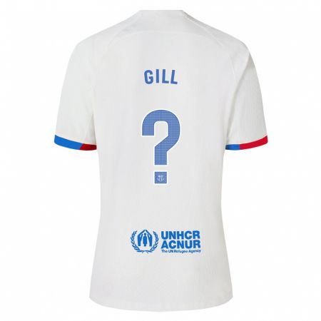 Kandiny Kinder Adrian Gill #0 Weiß Auswärtstrikot Trikot 2023/24 T-Shirt