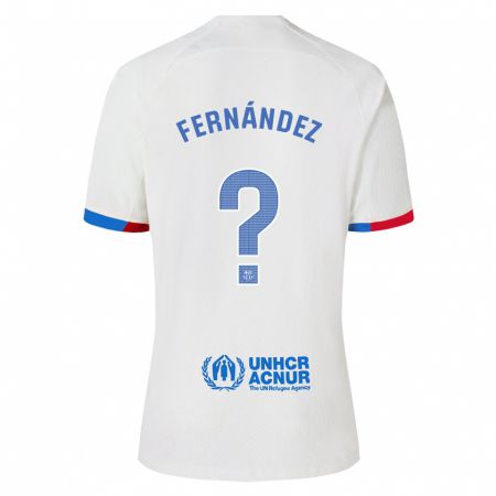 Kandiny Kinder Guille Fernández #0 Weiß Auswärtstrikot Trikot 2023/24 T-Shirt