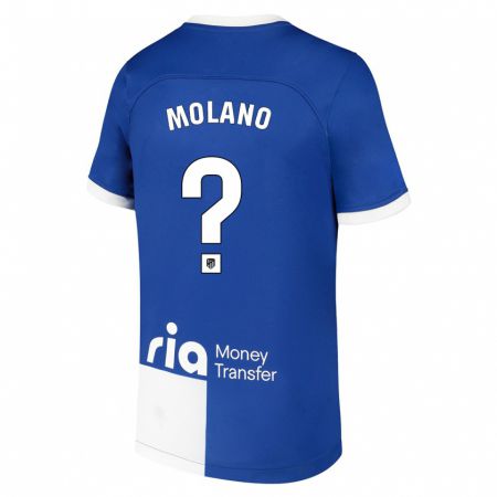 Kandiny Kinder Sergio Molano #0 Blau Weiss Auswärtstrikot Trikot 2023/24 T-Shirt