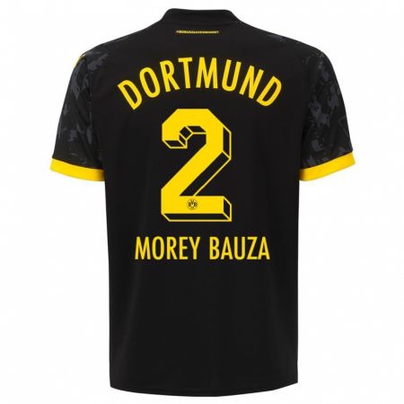 Kandiny Kinder Mateu Morey Bauzà #2 Schwarz Auswärtstrikot Trikot 2023/24 T-Shirt