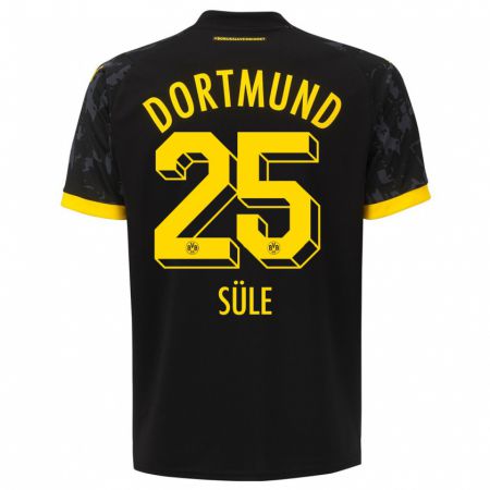 Kandiny Kinder Niklas Süle #25 Schwarz Auswärtstrikot Trikot 2023/24 T-Shirt