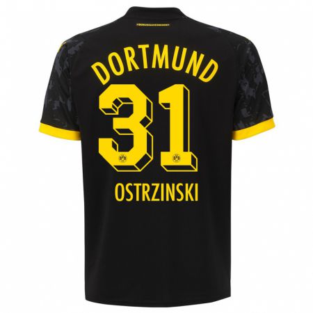Kandiny Kinder Silas Ostrzinski #31 Schwarz Auswärtstrikot Trikot 2023/24 T-Shirt
