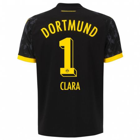 Kandiny Kinder Woltering Clara #1 Schwarz Auswärtstrikot Trikot 2023/24 T-Shirt