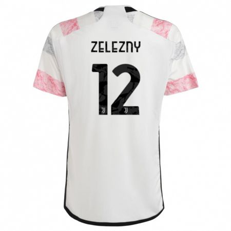 Kandiny Kinder Radoslaw Zelezny #12 Weiß Rosa Auswärtstrikot Trikot 2023/24 T-Shirt