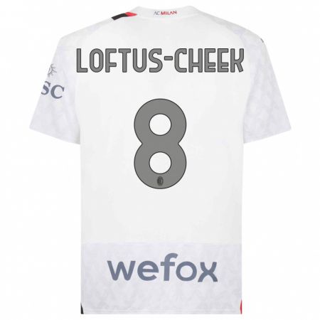 Kandiny Kinder Ruben Loftus-Cheek #8 Weiß Auswärtstrikot Trikot 2023/24 T-Shirt