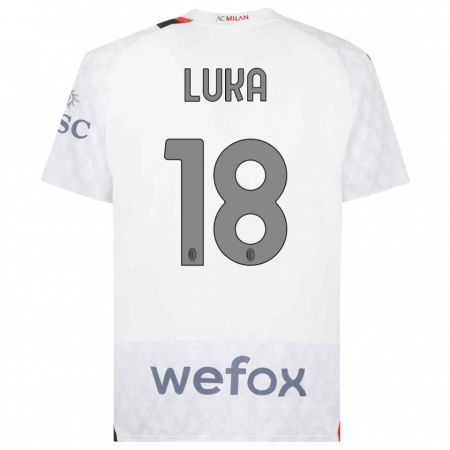 Kandiny Kinder Luka Romero #18 Weiß Auswärtstrikot Trikot 2023/24 T-Shirt