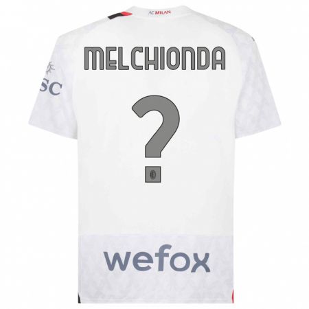 Kandiny Kinder Marco Melchionda #0 Weiß Auswärtstrikot Trikot 2023/24 T-Shirt