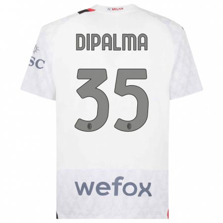 Kandiny Kinder Matteo Dipalma #35 Weiß Auswärtstrikot Trikot 2023/24 T-Shirt