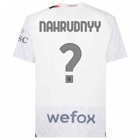 Kandiny Kinder Vladislav Nahrudnyy #0 Weiß Auswärtstrikot Trikot 2023/24 T-Shirt