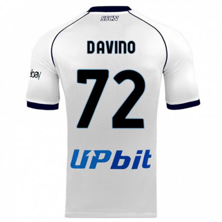 Kandiny Kinder Luigi D'avino #72 Weiß Auswärtstrikot Trikot 2023/24 T-Shirt