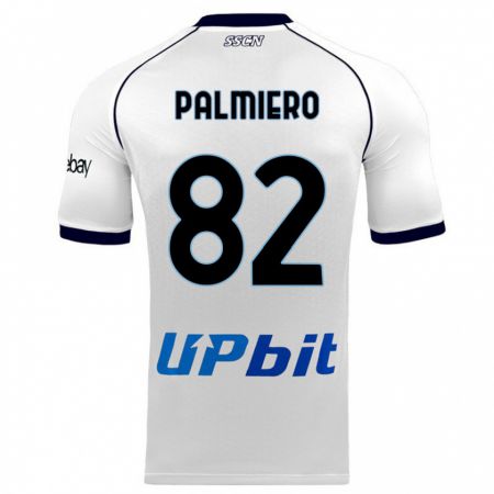 Kandiny Kinder Luca Palmiero #82 Weiß Auswärtstrikot Trikot 2023/24 T-Shirt