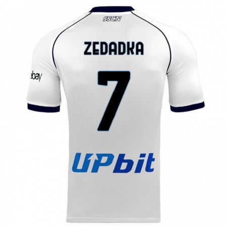 Kandiny Kinder Karim Zedadka #7 Weiß Auswärtstrikot Trikot 2023/24 T-Shirt