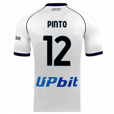 Kandiny Kinder Ciro Pinto #12 Weiß Auswärtstrikot Trikot 2023/24 T-Shirt