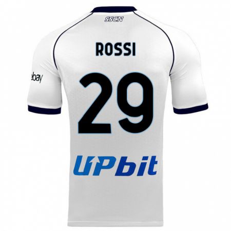 Kandiny Kinder Francesco Rossi #29 Weiß Auswärtstrikot Trikot 2023/24 T-Shirt