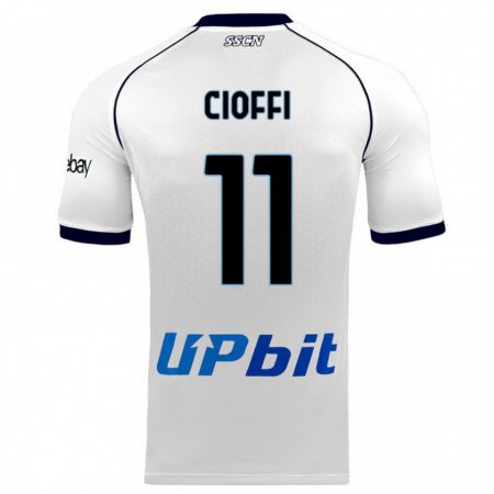 Kandiny Kinder Antonio Cioffi #11 Weiß Auswärtstrikot Trikot 2023/24 T-Shirt
