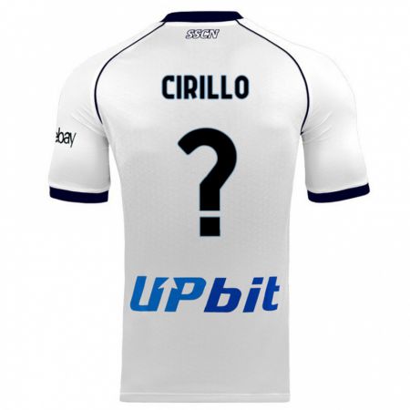 Kandiny Kinder Gioele Cirillo #0 Weiß Auswärtstrikot Trikot 2023/24 T-Shirt