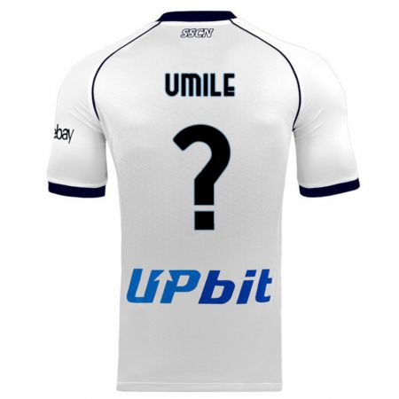 Kandiny Kinder Bruno Umile #0 Weiß Auswärtstrikot Trikot 2023/24 T-Shirt