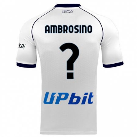 Kandiny Kinder Ambrosino #0 Weiß Auswärtstrikot Trikot 2023/24 T-Shirt