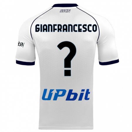 Kandiny Kinder Sergio Gianfrancesco #0 Weiß Auswärtstrikot Trikot 2023/24 T-Shirt