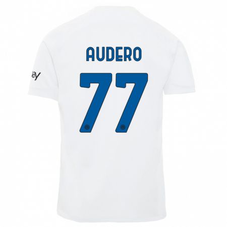 Kandiny Kinder Emil Audero #77 Weiß Auswärtstrikot Trikot 2023/24 T-Shirt