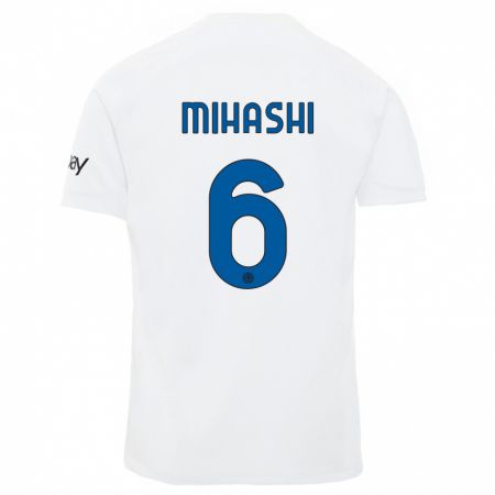 Kandiny Kinder Mana Mihashi #6 Weiß Auswärtstrikot Trikot 2023/24 T-Shirt