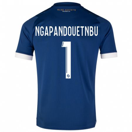 Kandiny Kinder Simon Ngapandouetnbu #1 Dunkelblau Auswärtstrikot Trikot 2023/24 T-Shirt