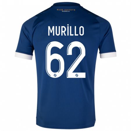 Kandiny Kinder Amir Murillo #62 Dunkelblau Auswärtstrikot Trikot 2023/24 T-Shirt