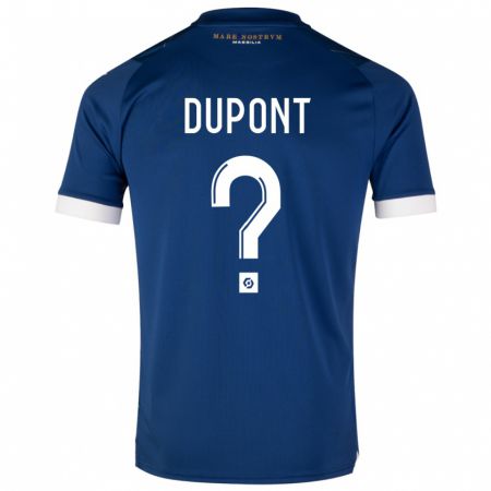 Kandiny Kinder Hugo Dupont #0 Dunkelblau Auswärtstrikot Trikot 2023/24 T-Shirt