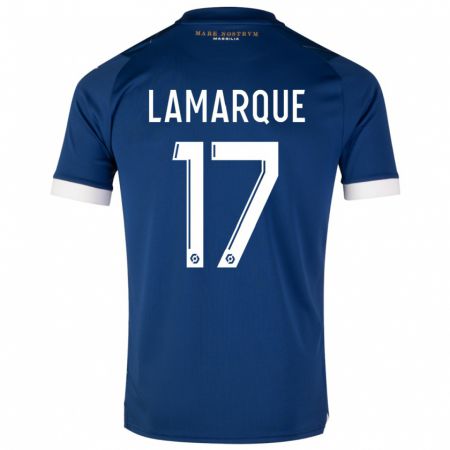 Kandiny Kinder Alais Lamarque #17 Dunkelblau Auswärtstrikot Trikot 2023/24 T-Shirt