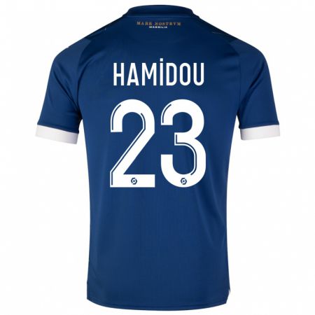 Kandiny Kinder Jamila Hamidou #23 Dunkelblau Auswärtstrikot Trikot 2023/24 T-Shirt