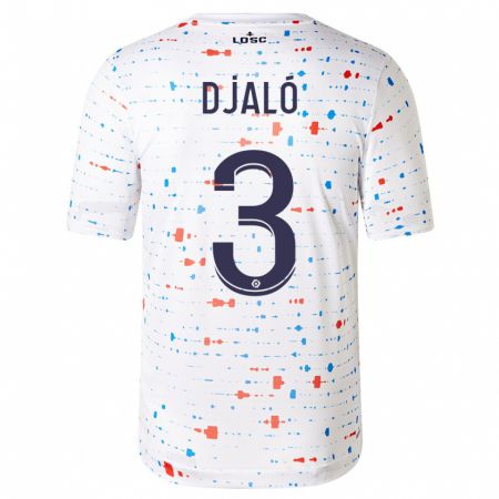 Kandiny Kinder Tiago Djaló #3 Weiß Auswärtstrikot Trikot 2023/24 T-Shirt