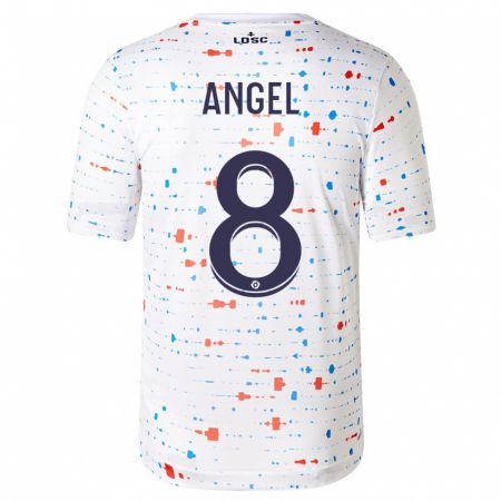 Kandiny Kinder Angel Gomes #8 Weiß Auswärtstrikot Trikot 2023/24 T-Shirt