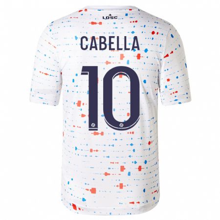 Kandiny Kinder Rémy Cabella #10 Weiß Auswärtstrikot Trikot 2023/24 T-Shirt