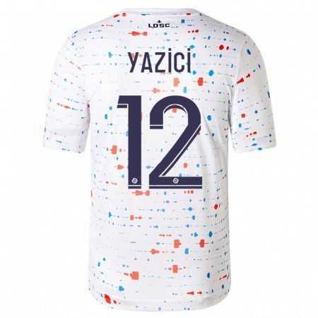 Kandiny Kinder Yusuf Yazici #12 Weiß Auswärtstrikot Trikot 2023/24 T-Shirt