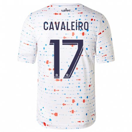 Kandiny Kinder Ivan Cavaleiro #17 Weiß Auswärtstrikot Trikot 2023/24 T-Shirt